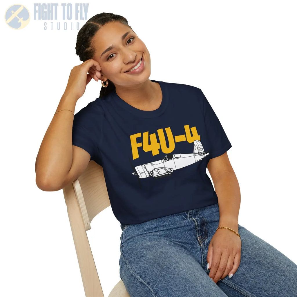 F4U-4 Corsair T-Shirt - Pilot gifts - WWII warbird t-shirt