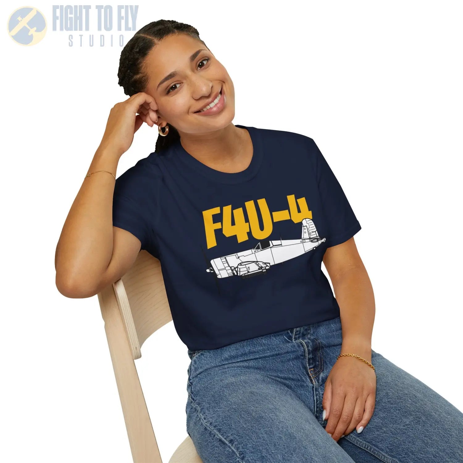F4U-4 Corsair T-Shirt - Pilot gifts - WWII warbird t-shirt