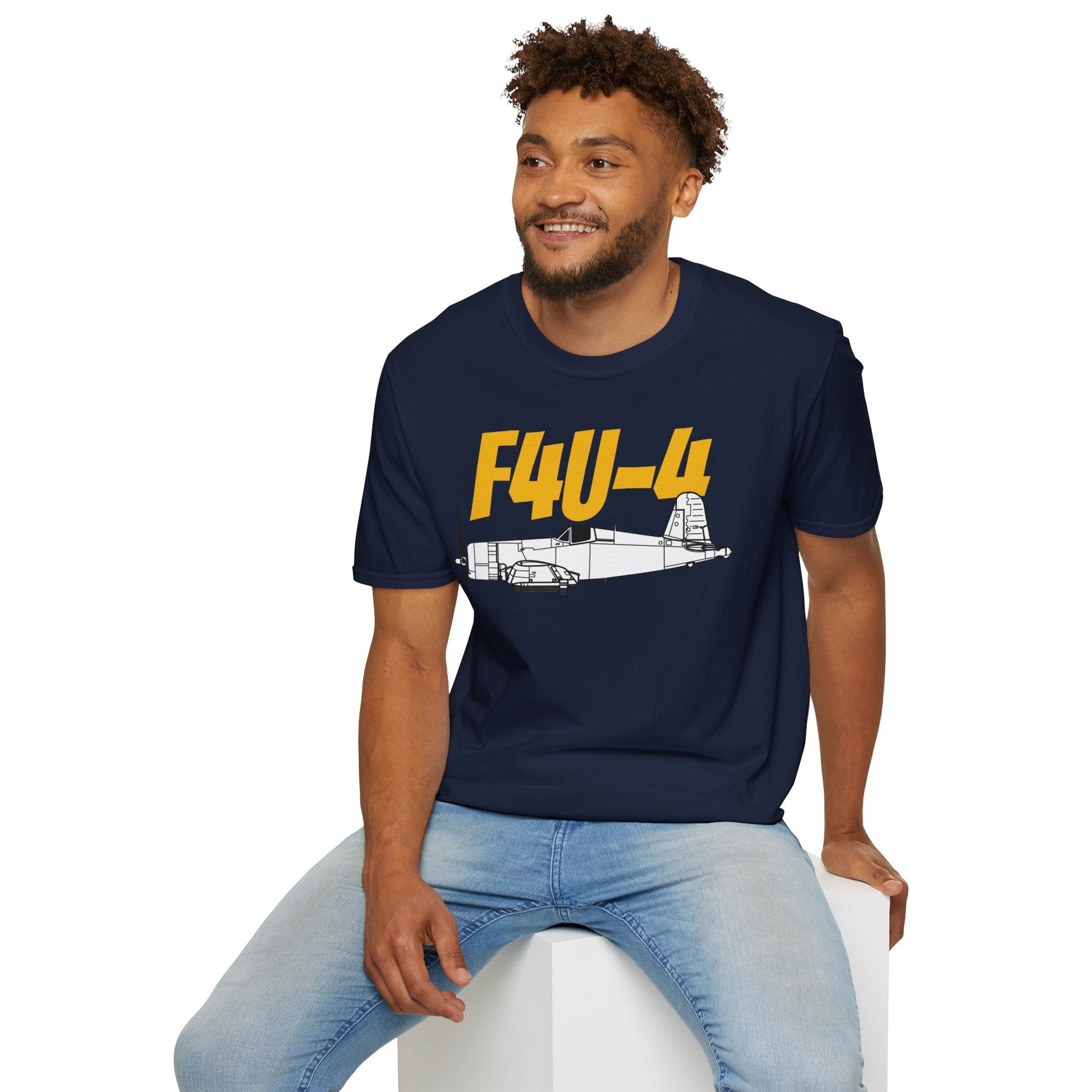 F4U-4 T-Shirt – WWII Naval Aircraft Aviation Tee - Pilot gifts - warbird t-shirt