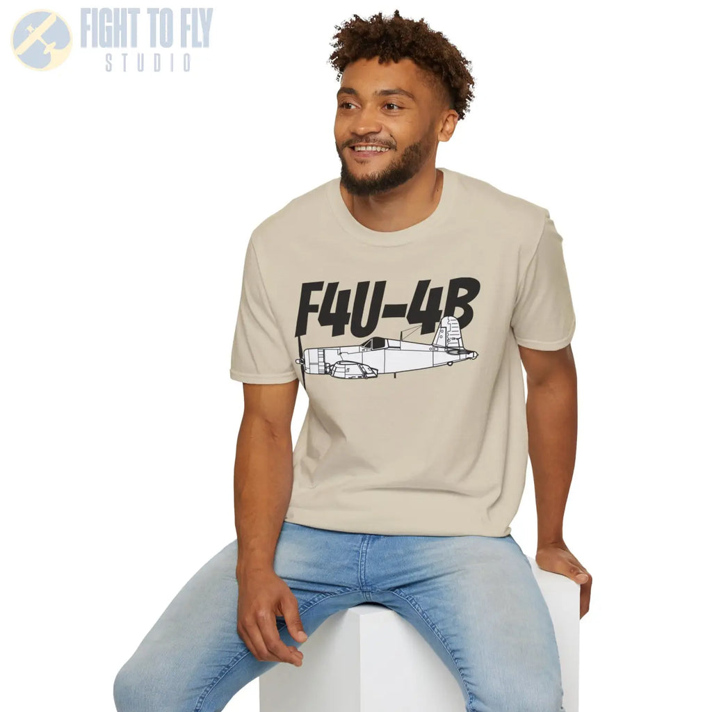 F4U-4B Corsair T-Shirt - Pilot gifts - WWII warbird t-shirt