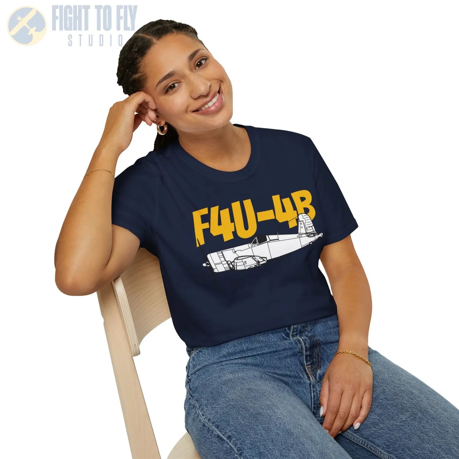 F4U-4B Corsair T-Shirt - Pilot gifts - WWII warbird t-shirt