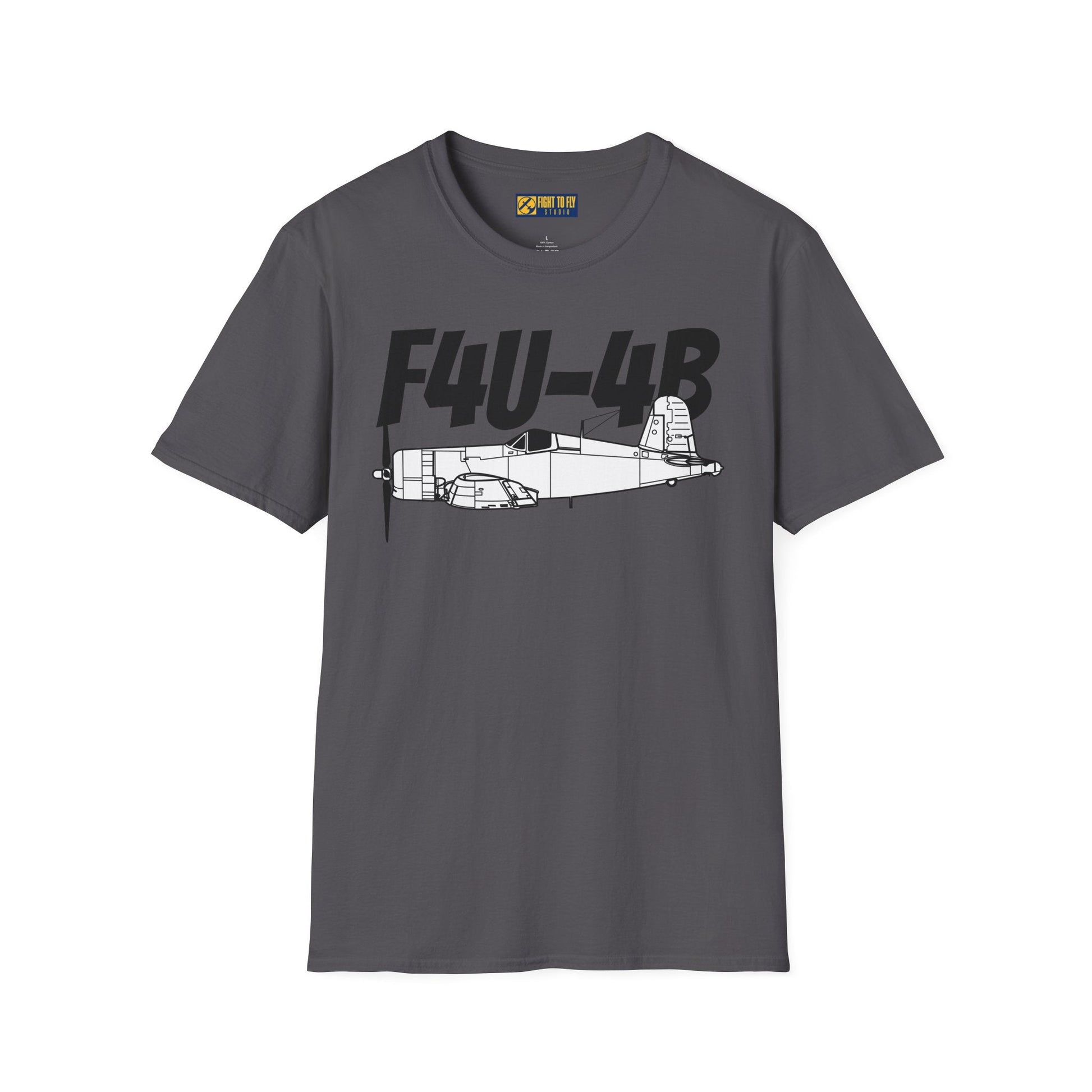 F4U-4B T-Shirt – WWII Naval Fighter Aircraft Tee - Pilot gifts - warbird t-shirt