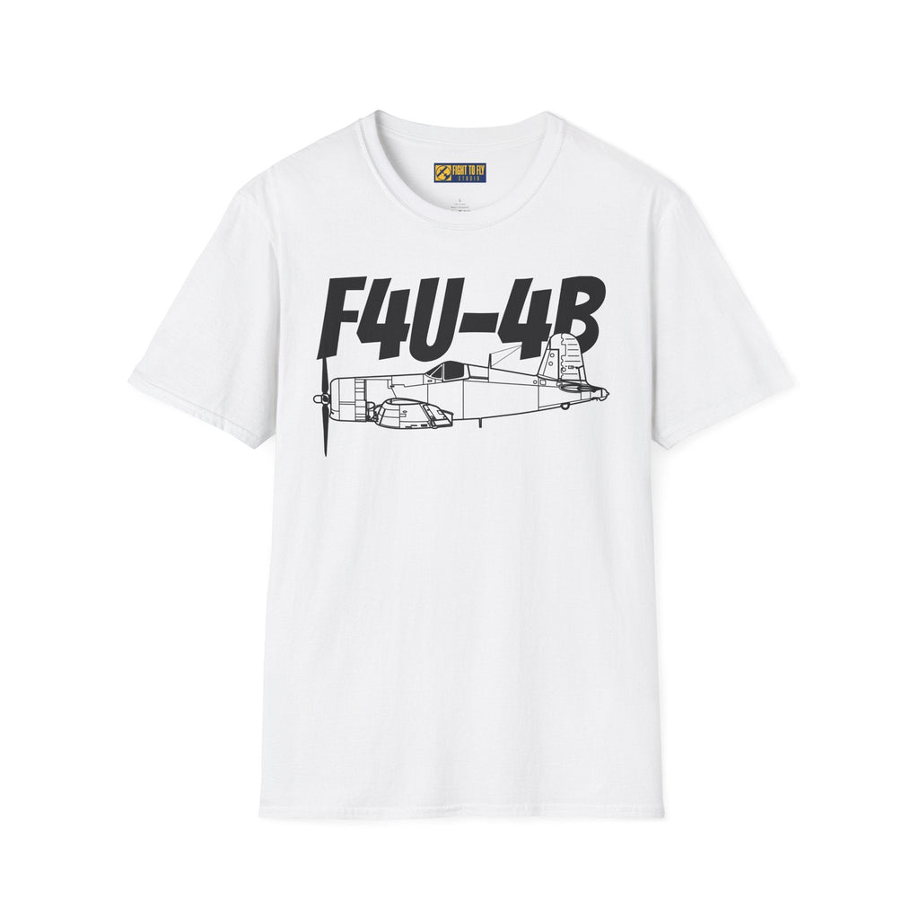 F4U-4B T-Shirt – WWII Naval Fighter Aircraft Tee - Pilot gifts - warbird t-shirt