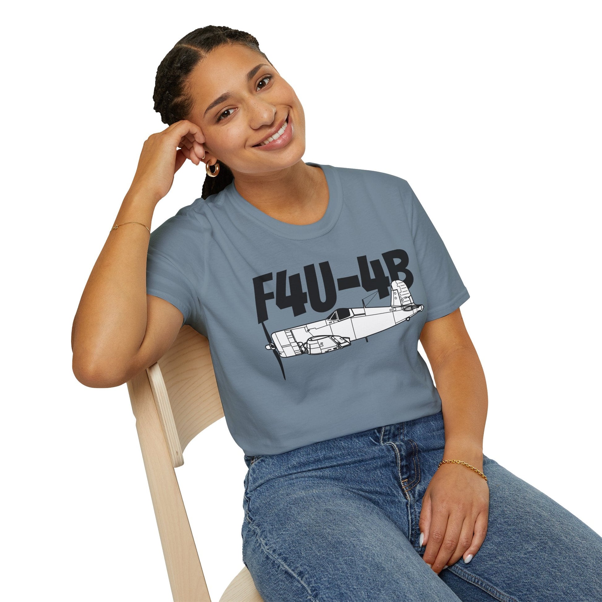 F4U-4B T-Shirt – WWII Naval Fighter Aircraft Tee - Pilot gifts - warbird t-shirt