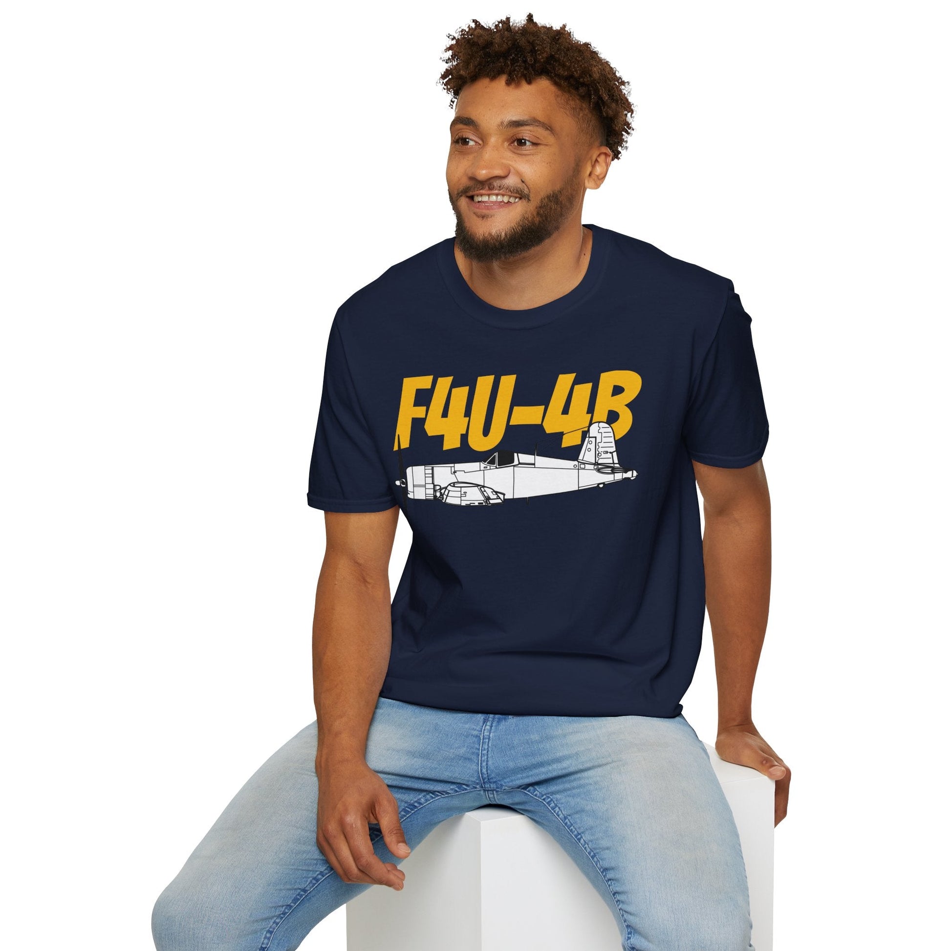 F4U-4B T-Shirt – WWII Naval Fighter Aircraft Tee - Pilot gifts - warbird t-shirt