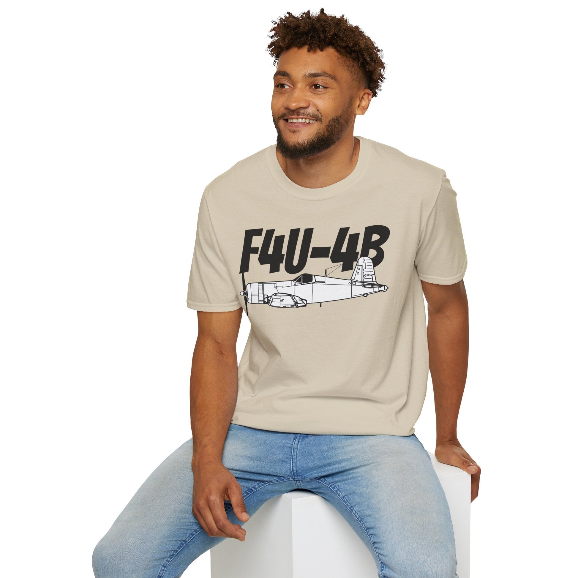 F4U-4B T-Shirt – WWII Naval Fighter Aircraft Tee - Pilot gifts - warbird t-shirt