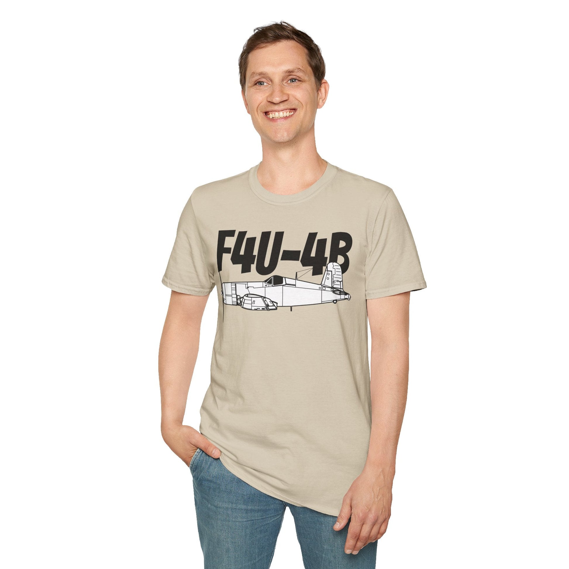 F4U-4B T-Shirt – WWII Naval Fighter Aircraft Tee - Pilot gifts - warbird t-shirt
