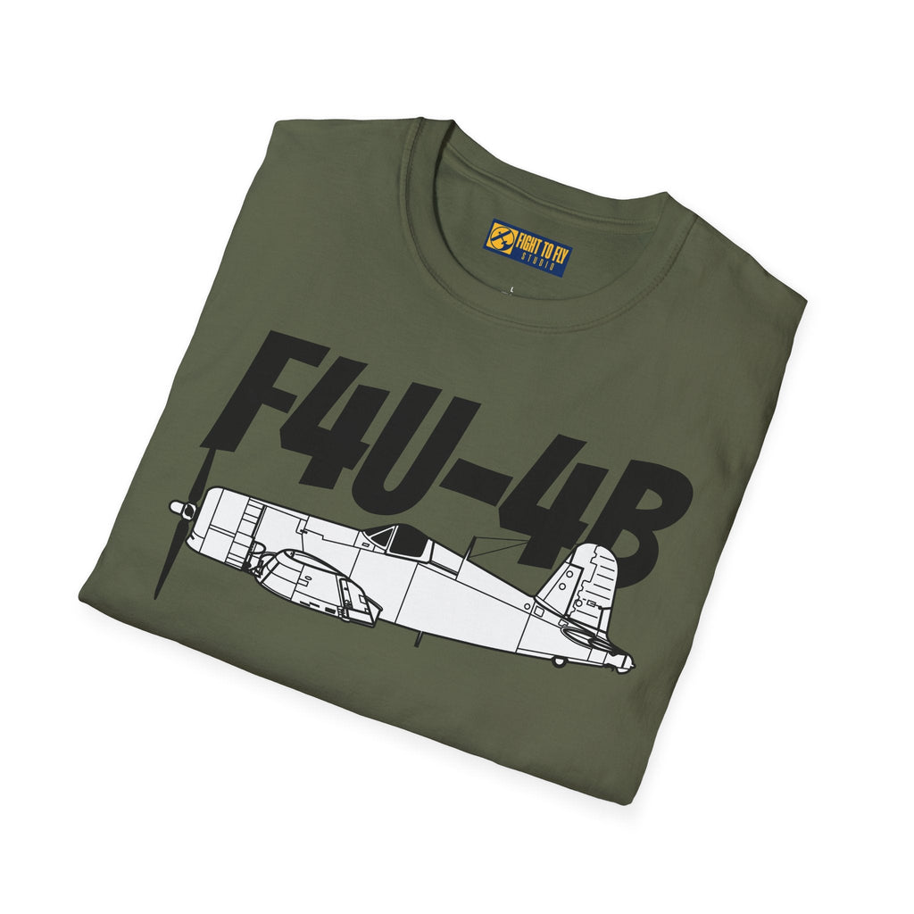 F4U-4B T-Shirt – WWII Naval Fighter Aircraft Tee - Pilot gifts - warbird t-shirt