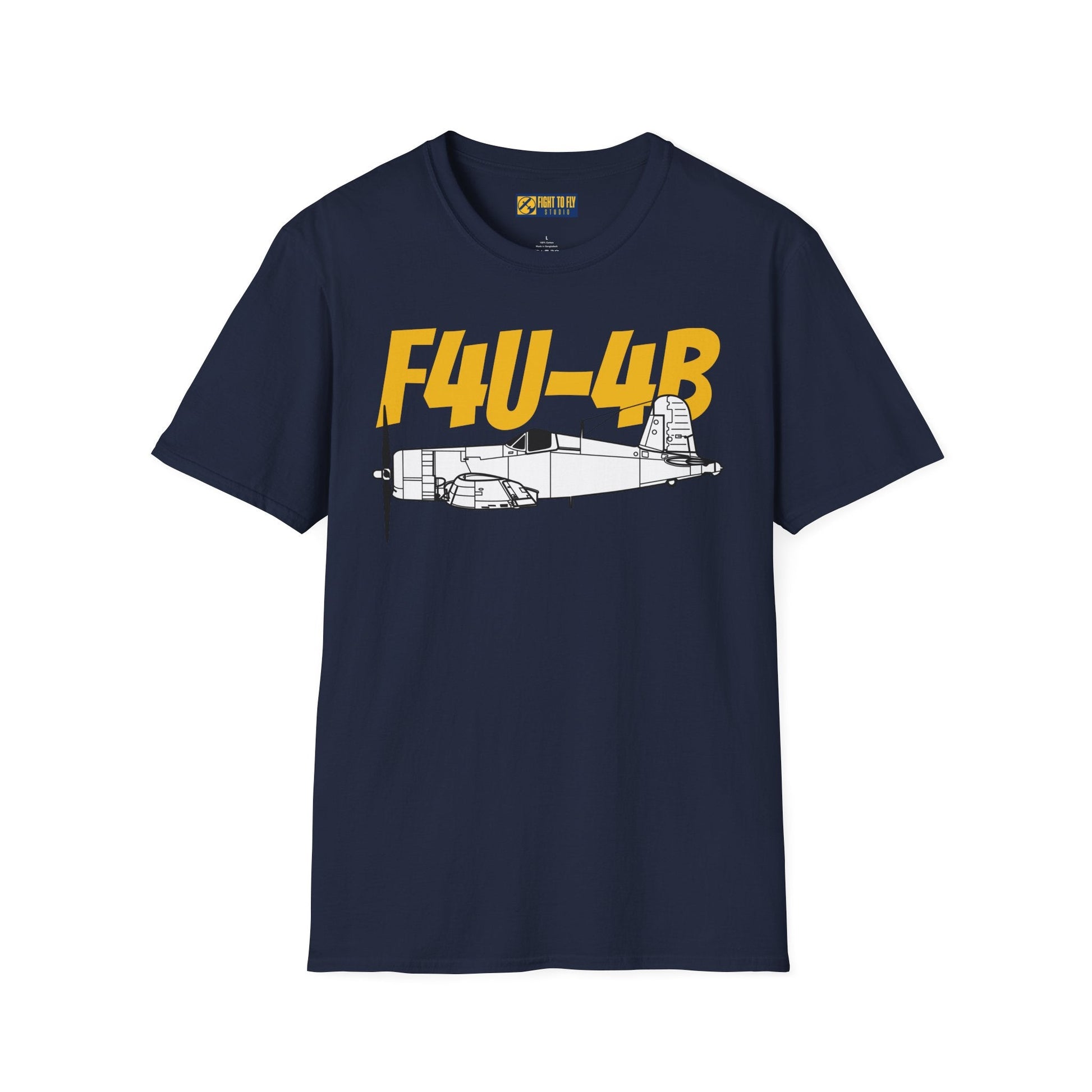 F4U-4B T-Shirt – WWII Naval Fighter Aircraft Tee - Pilot gifts - warbird t-shirt