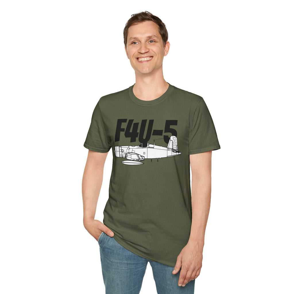 F4U-5 T-Shirt – WWII Naval Aircraft Aviation Tee - Pilot gifts - warbird t-shirt