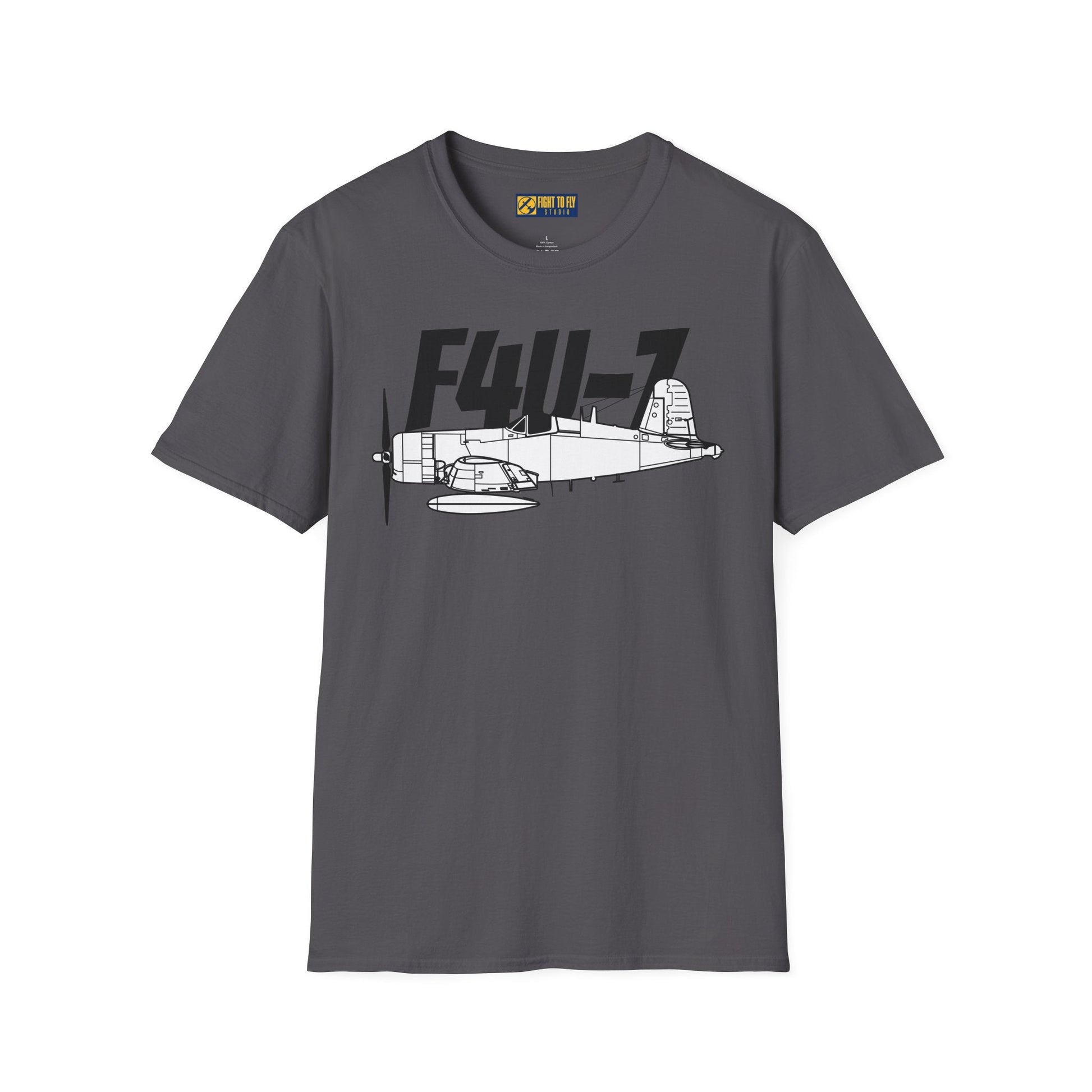 F4U-7 T-Shirt – WWII Naval Fighter Aircraft Aviation Tee - Pilot gifts - warbird t-shirt