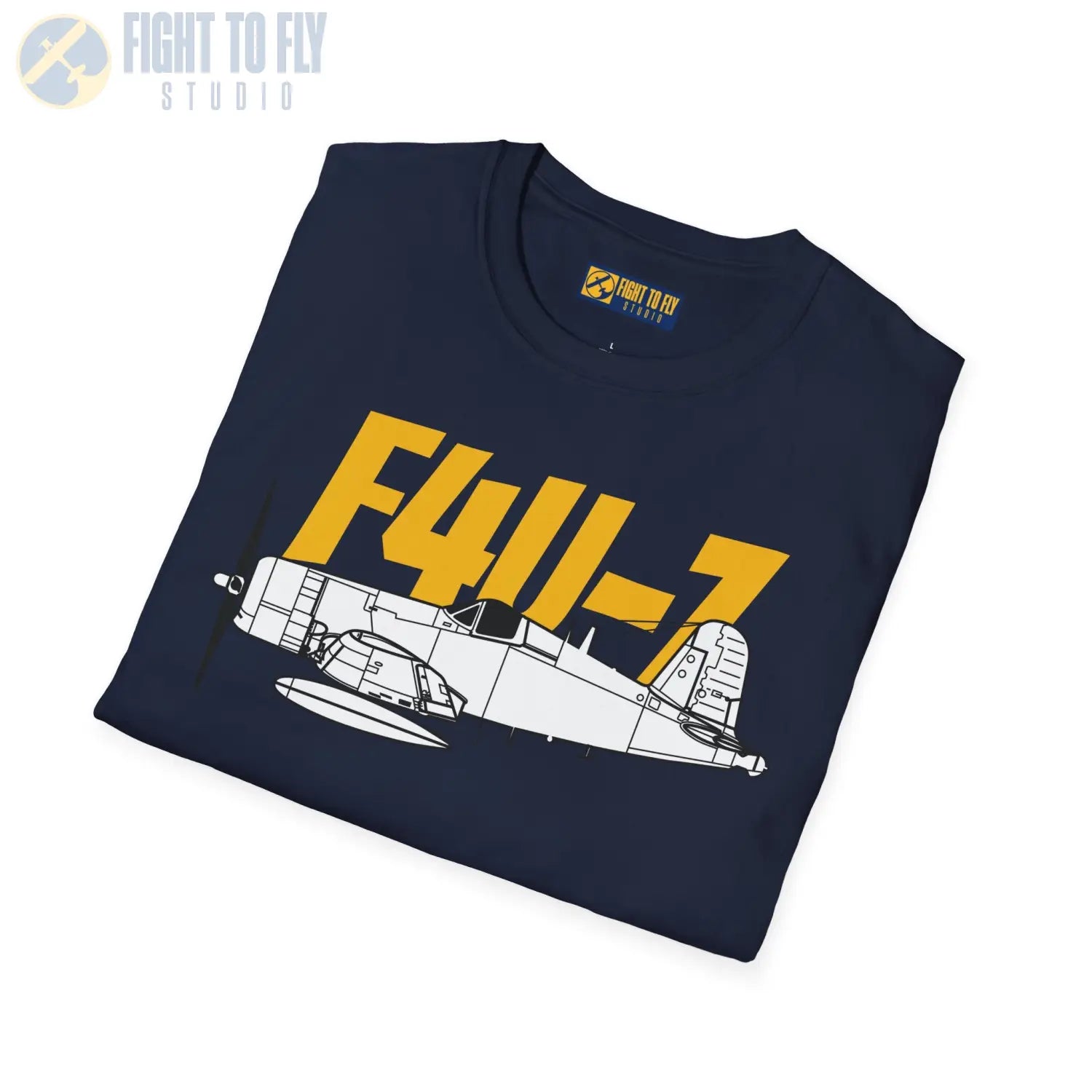 F4U-7 Corsair T-Shirt - Pilot gifts - WWII warbird t-shirt