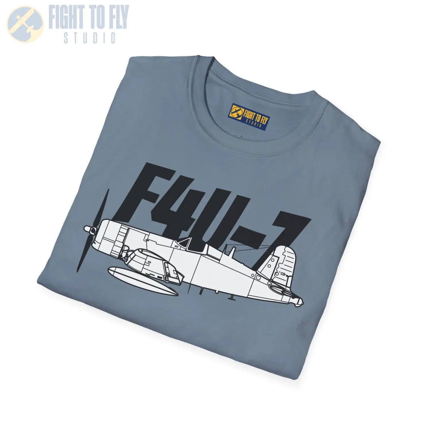 F4U-7 Corsair T-Shirt - Pilot gifts - WWII warbird t-shirt