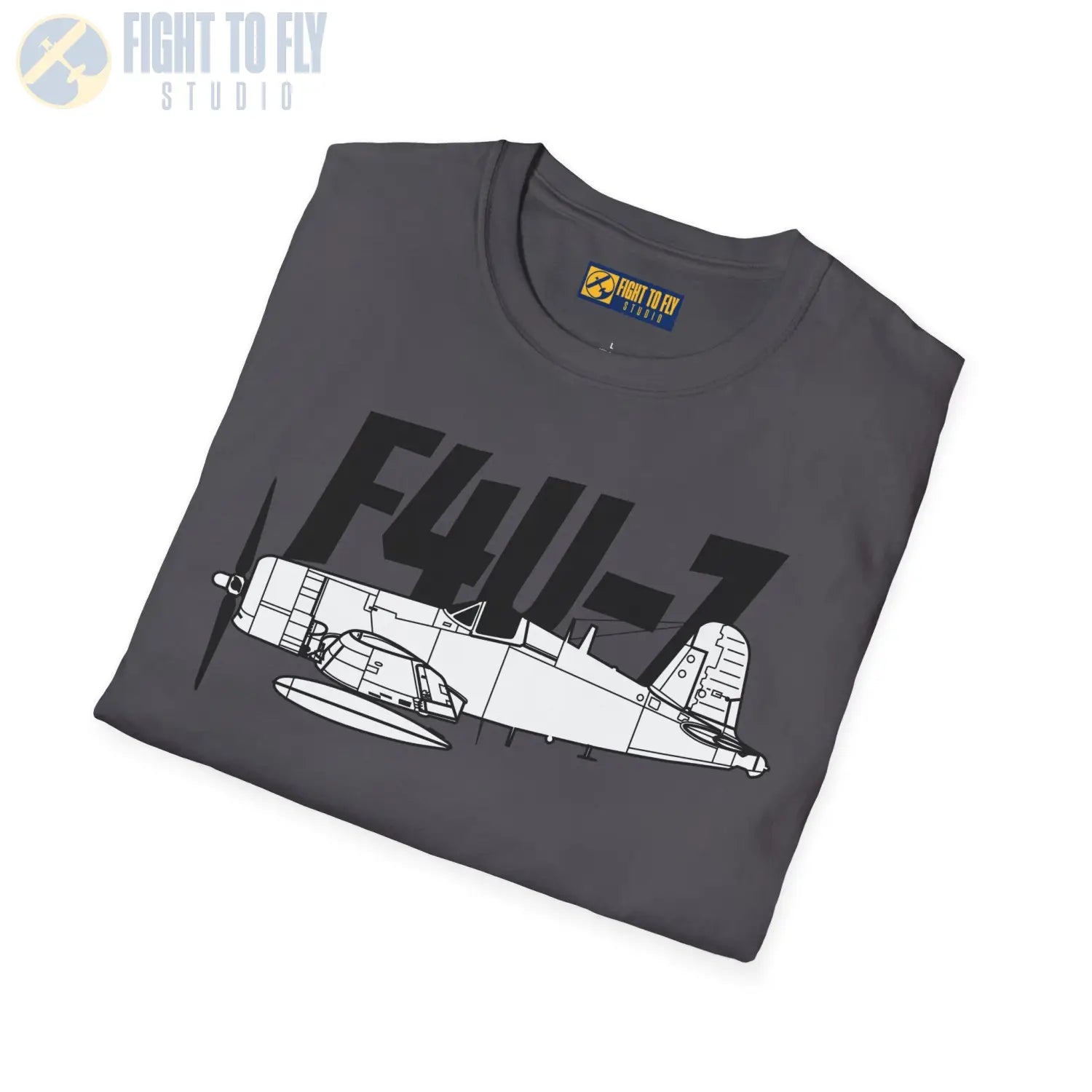 F4U-7 Corsair T-Shirt - Pilot gifts - WWII warbird t-shirt