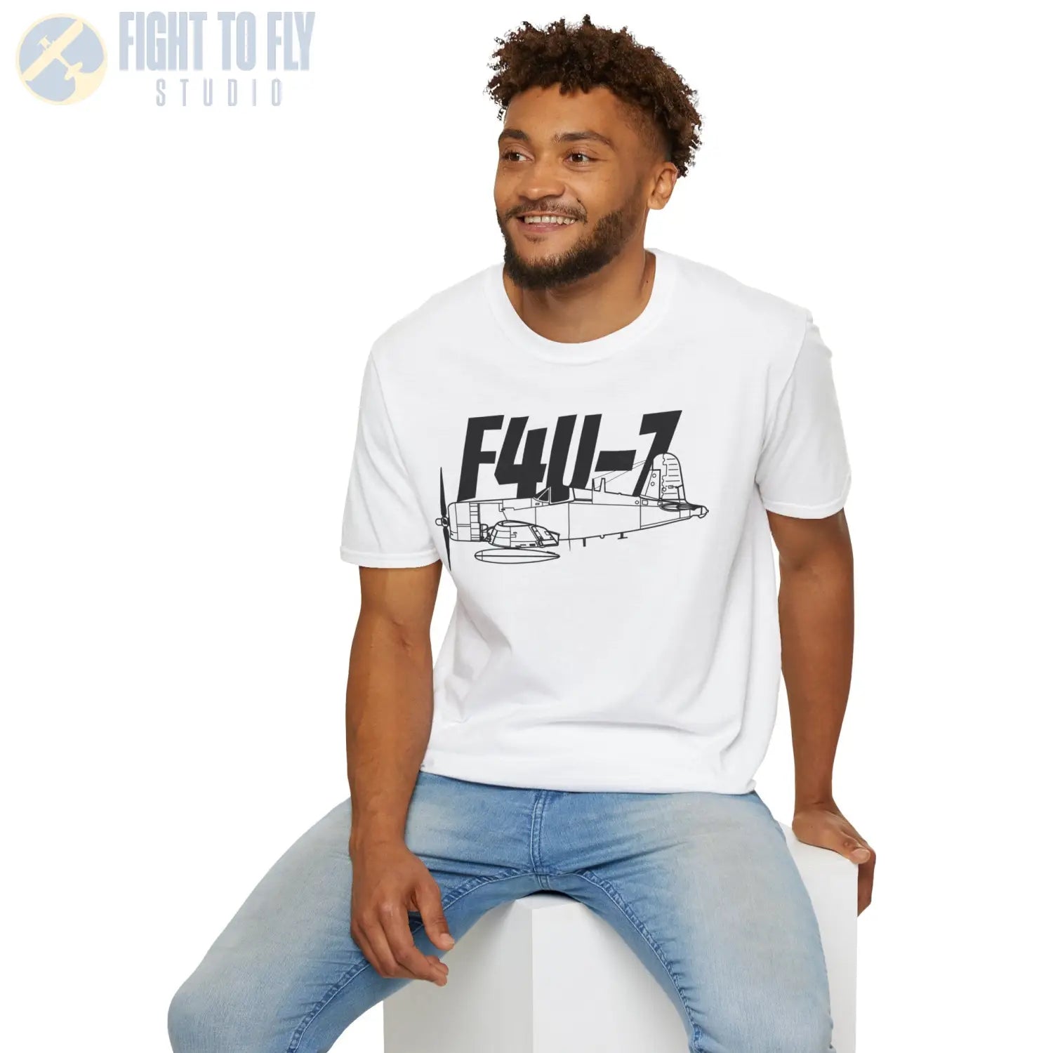 F4U-7 Corsair T-Shirt - Pilot gifts - WWII warbird t-shirt