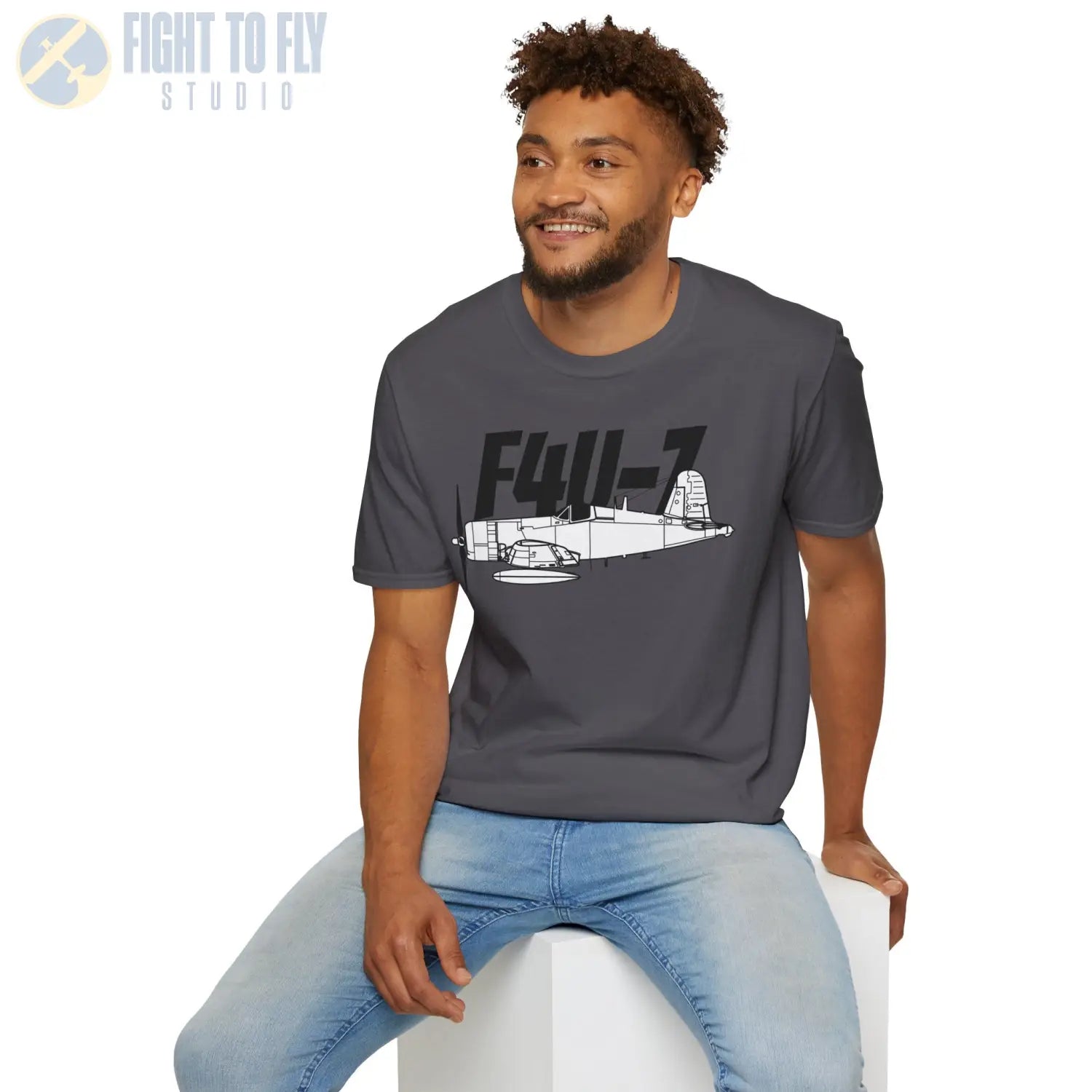 F4U-7 Corsair T-Shirt - Pilot gifts - WWII warbird t-shirt