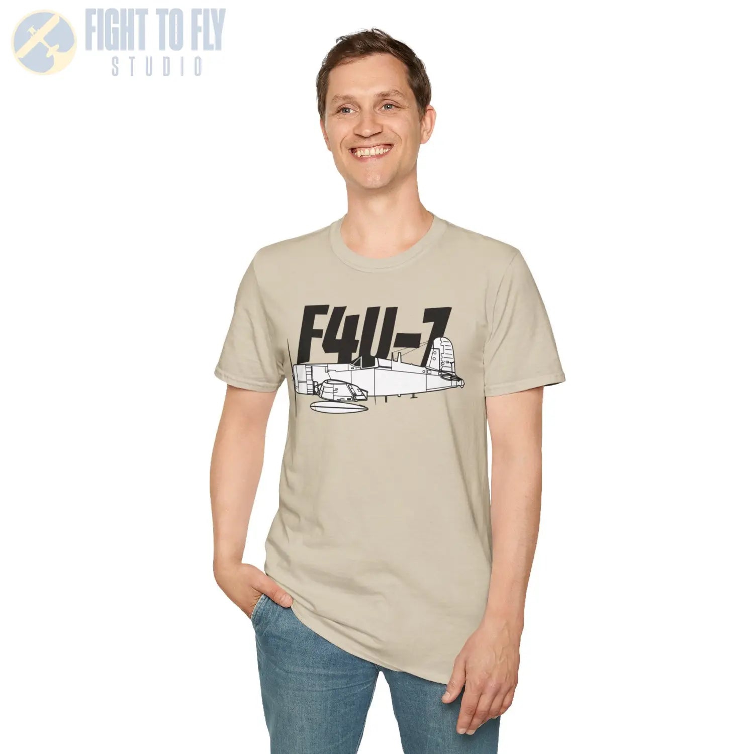 F4U-7 Corsair T-Shirt - Pilot gifts - WWII warbird t-shirt