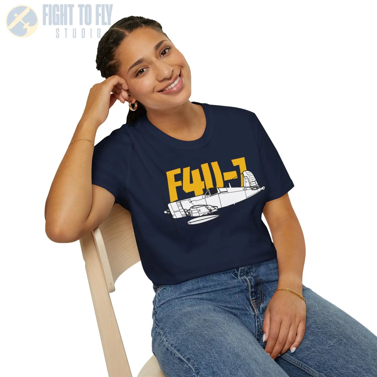 F4U-7 Corsair T-Shirt - Pilot gifts - WWII warbird t-shirt