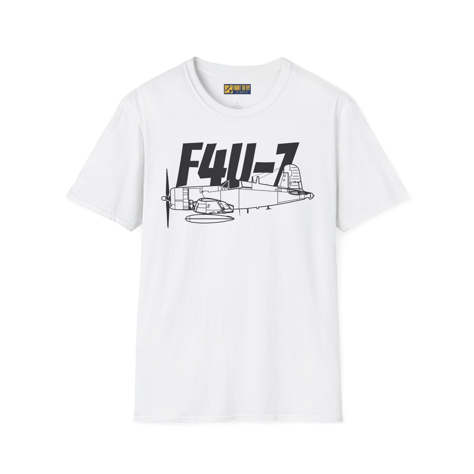 F4U-7 T-Shirt – WWII Naval Fighter Aircraft Aviation Tee - Pilot gifts - warbird t-shirt