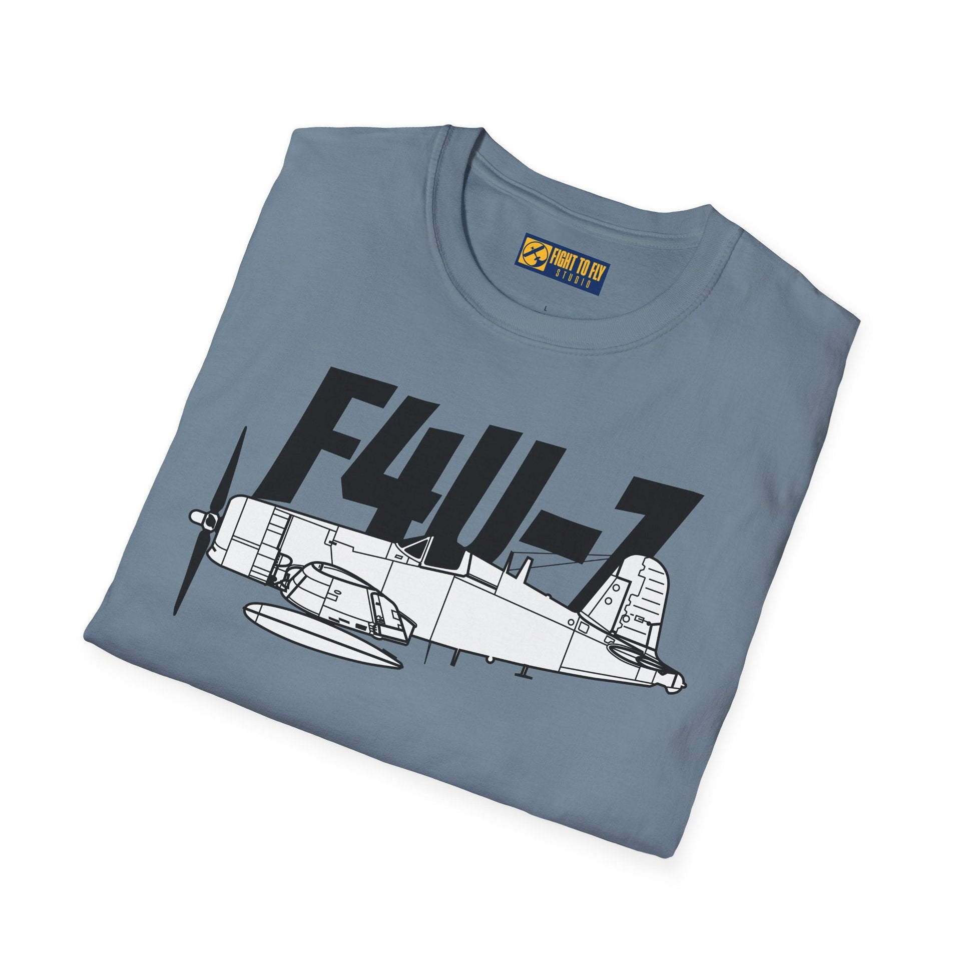F4U-7 T-Shirt – WWII Naval Fighter Aircraft Aviation Tee - Pilot gifts - warbird t-shirt