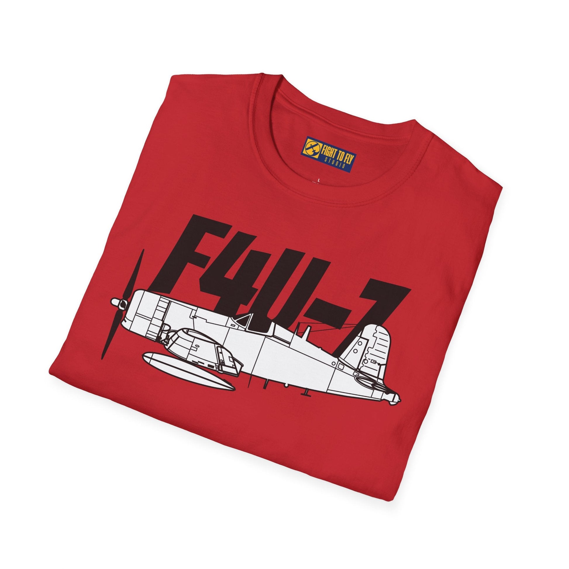 F4U-7 T-Shirt – WWII Naval Fighter Aircraft Aviation Tee - Pilot gifts - warbird t-shirt