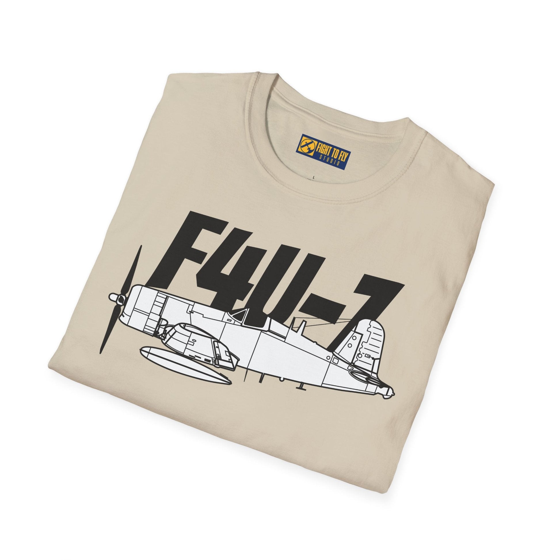 F4U-7 T-Shirt – WWII Naval Fighter Aircraft Aviation Tee - Pilot gifts - warbird t-shirt