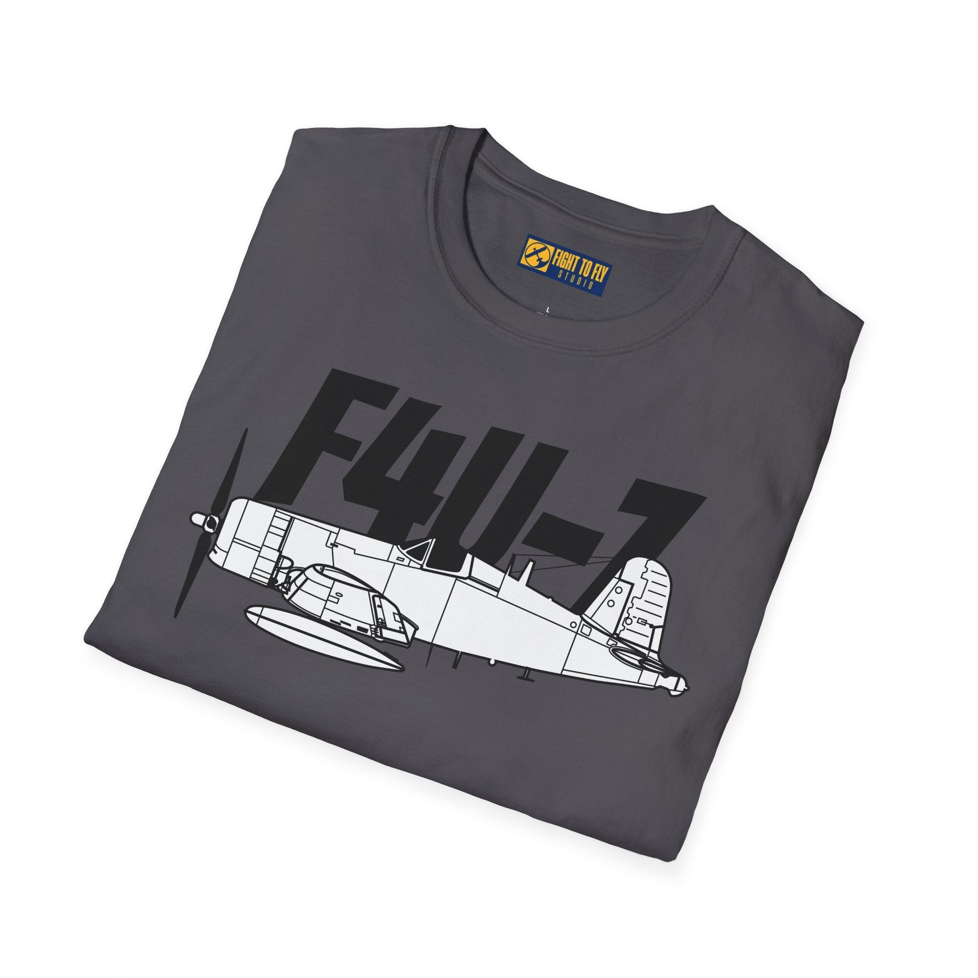 F4U-7 T-Shirt – WWII Naval Fighter Aircraft Aviation Tee - Pilot gifts - warbird t-shirt