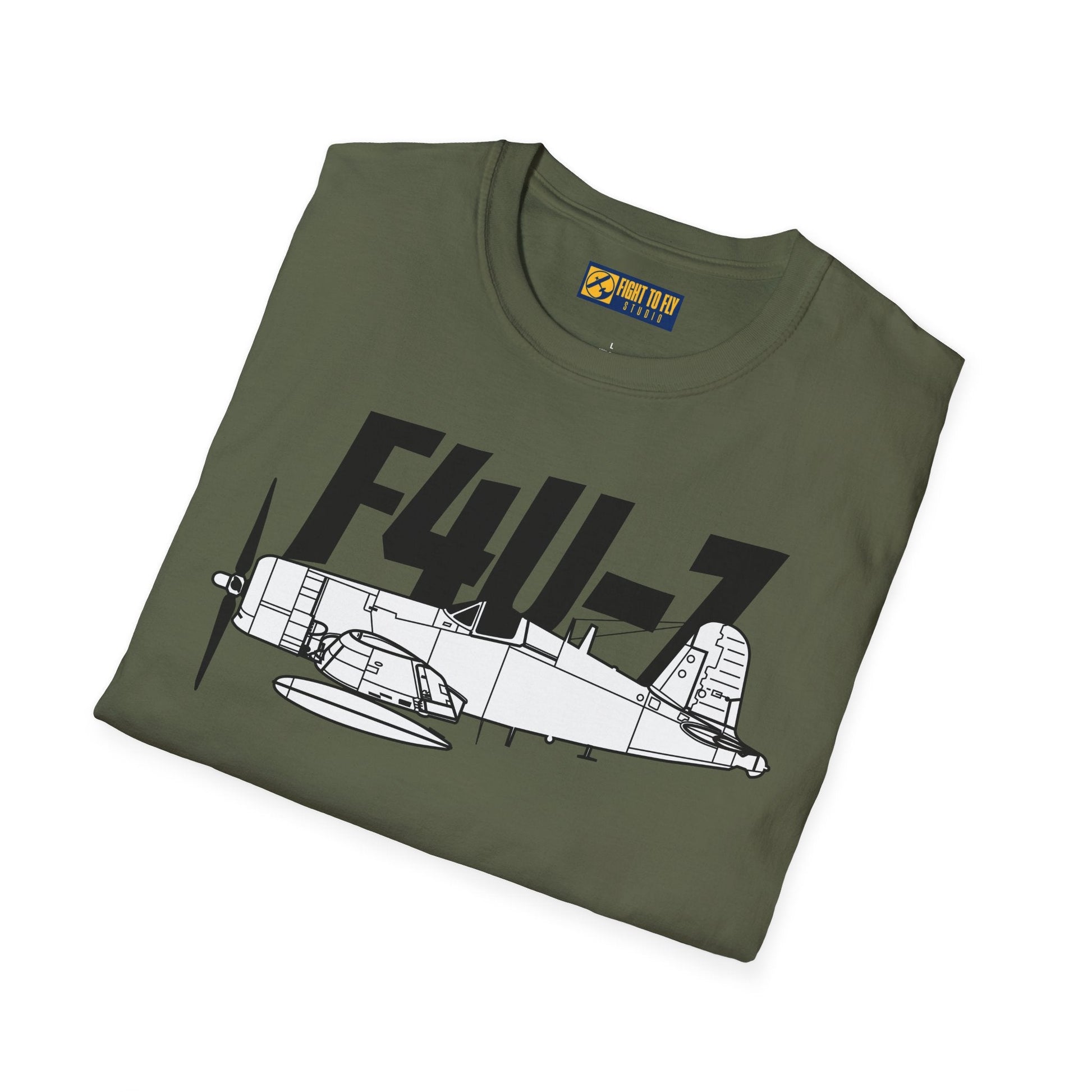 F4U-7 T-Shirt – WWII Naval Fighter Aircraft Aviation Tee - Pilot gifts - warbird t-shirt