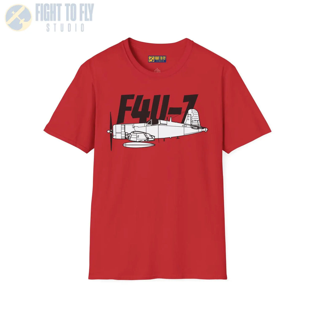 F4U-7 Corsair T-Shirt - Pilot gifts - WWII warbird t-shirt