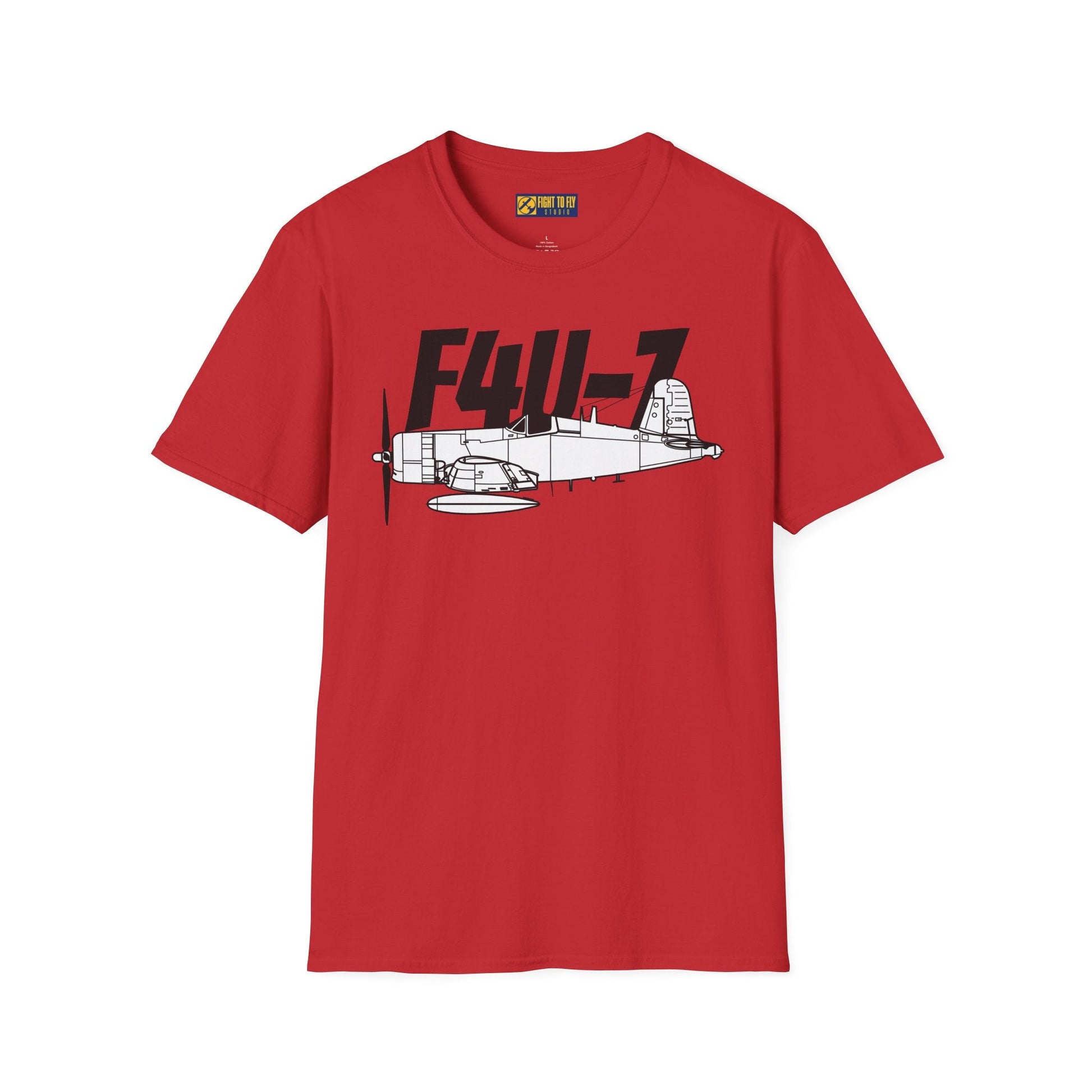 F4U-7 T-Shirt – WWII Naval Fighter Aircraft Aviation Tee - Pilot gifts - warbird t-shirt