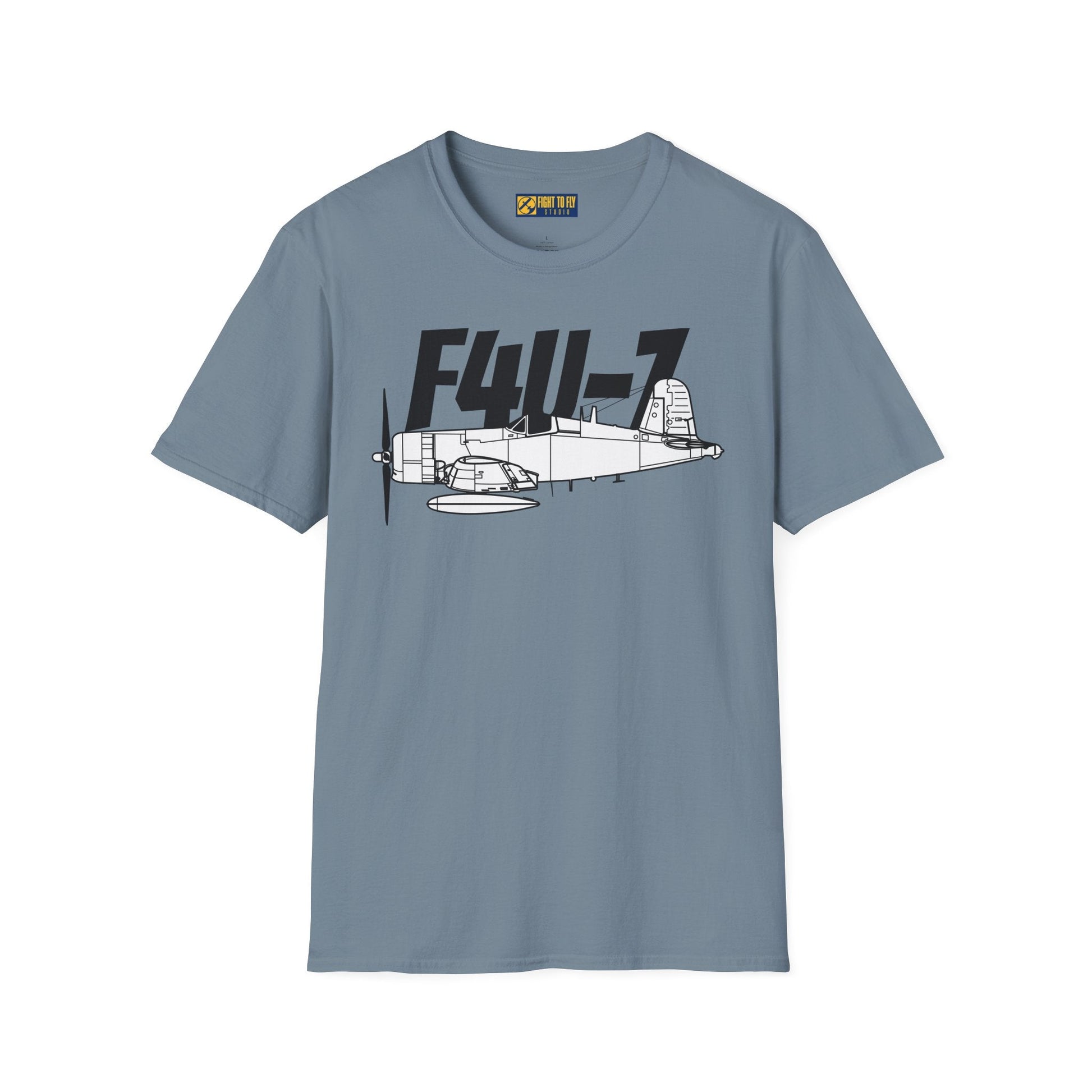 F4U-7 T-Shirt – WWII Naval Fighter Aircraft Aviation Tee - Pilot gifts - warbird t-shirt