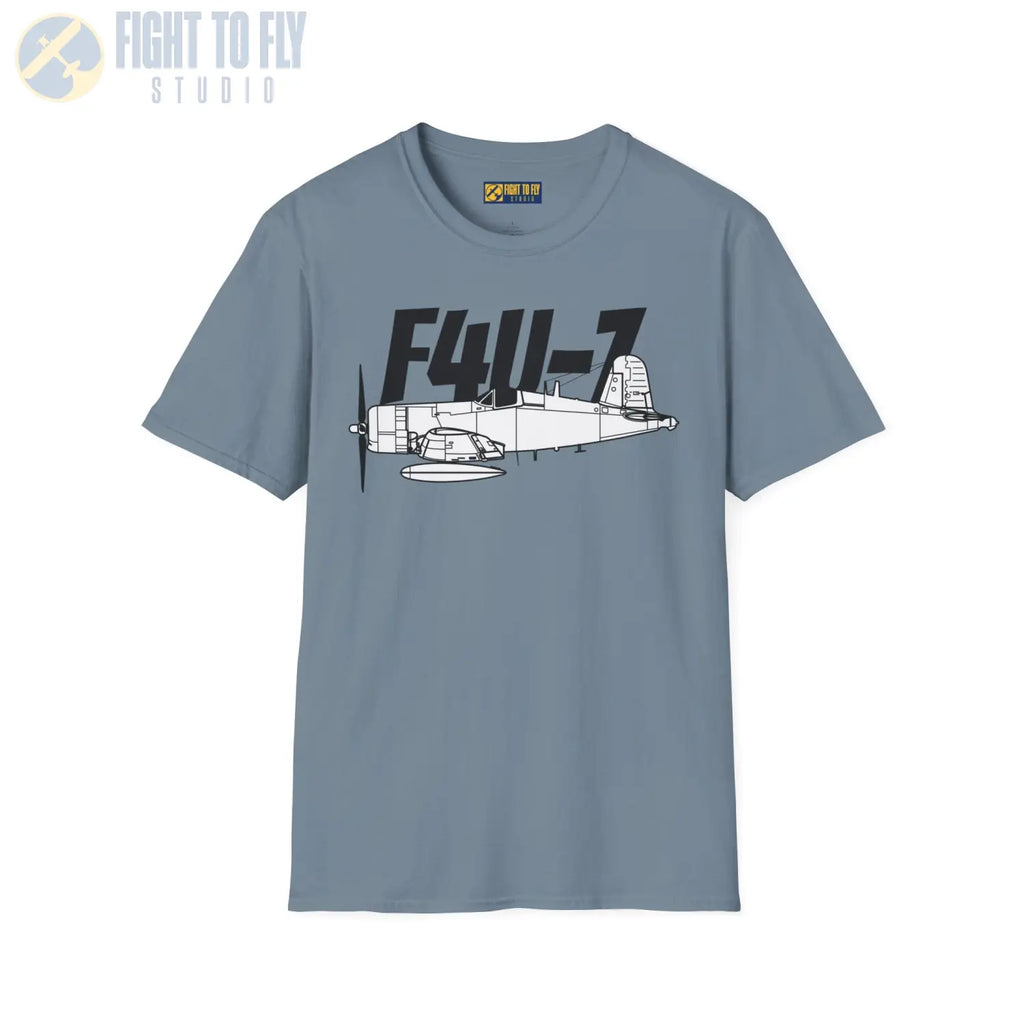 F4U-7 Corsair T-Shirt - Pilot gifts - WWII warbird t-shirt