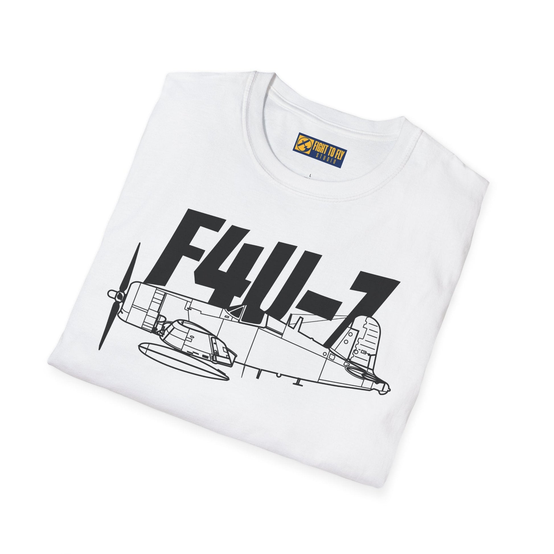 F4U-7 T-Shirt – WWII Naval Fighter Aircraft Aviation Tee - Pilot gifts - warbird t-shirt
