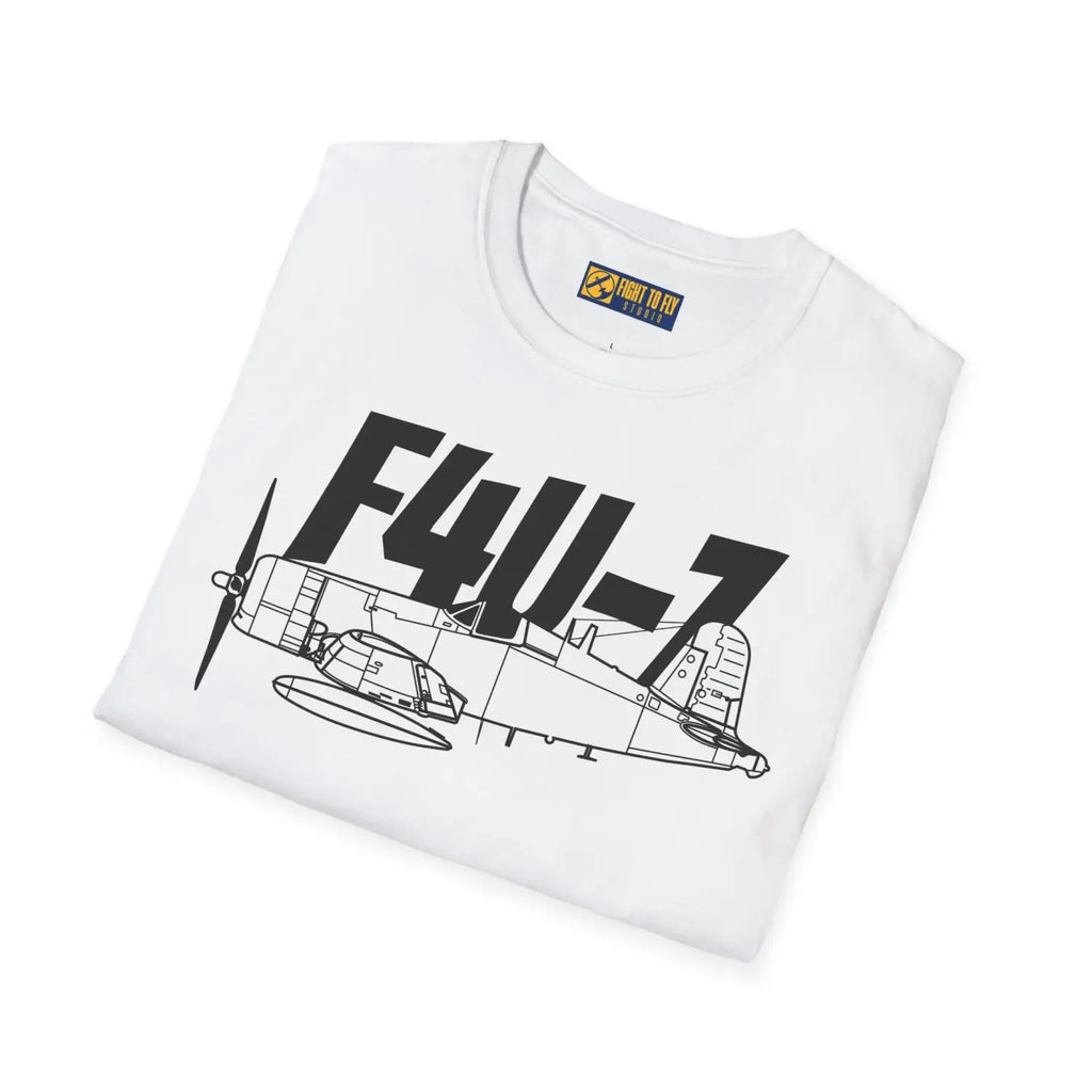 F4U-7 Corsair T-Shirt - Pilot gifts - WWII warbird t-shirt