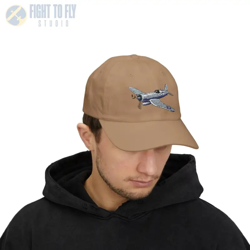 F4U Bent-Wing Fighter- Color - Hats - Pilot gifts - WWII warbird t-shirt