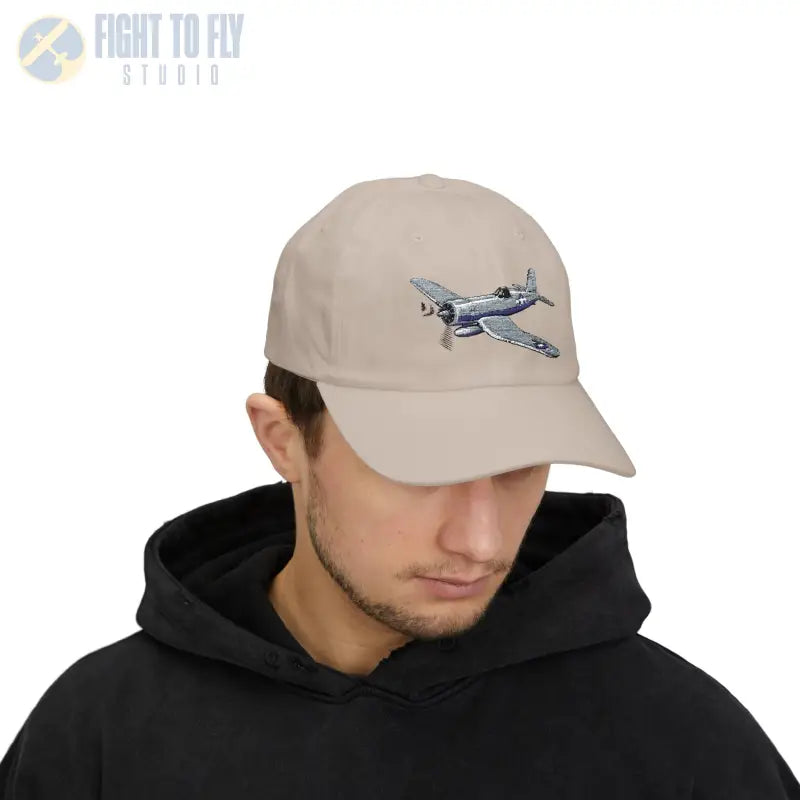 F4U Bent-Wing Fighter- Color - Hats - Pilot gifts - WWII warbird t-shirt