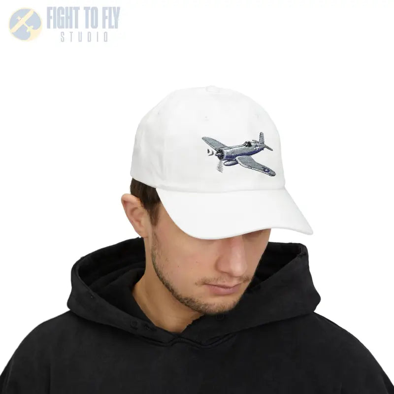 F4U Bent-Wing Fighter- Color - Hats - Pilot gifts - WWII warbird t-shirt