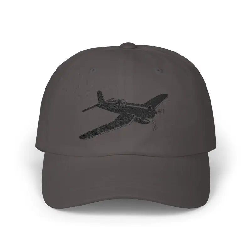 F4U Bent Wing Warbird Fighter of the Pacific- Black - Hats - Pilot gifts - WWII warbird t-shirt