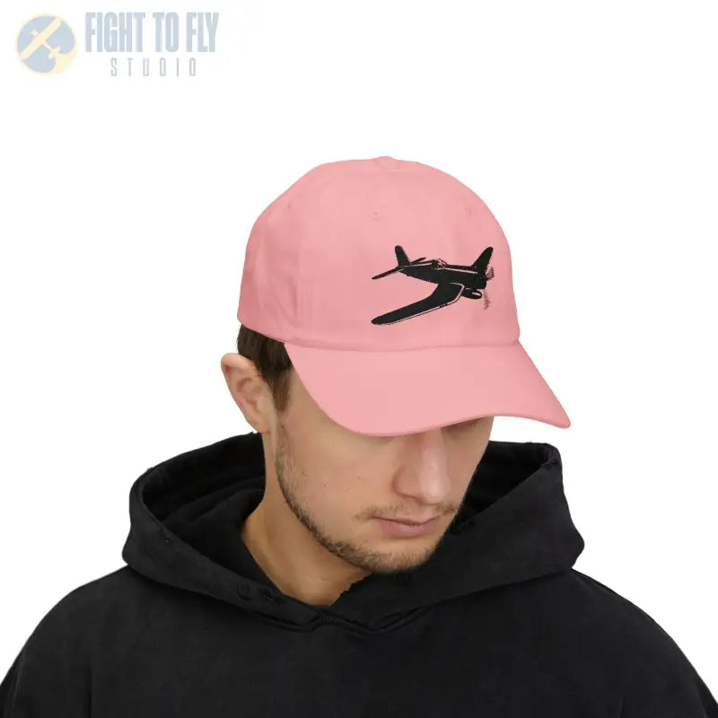F4U Bent Wing Warbird Fighter of the Pacific- Black - Hats - Pilot gifts - WWII warbird t-shirt