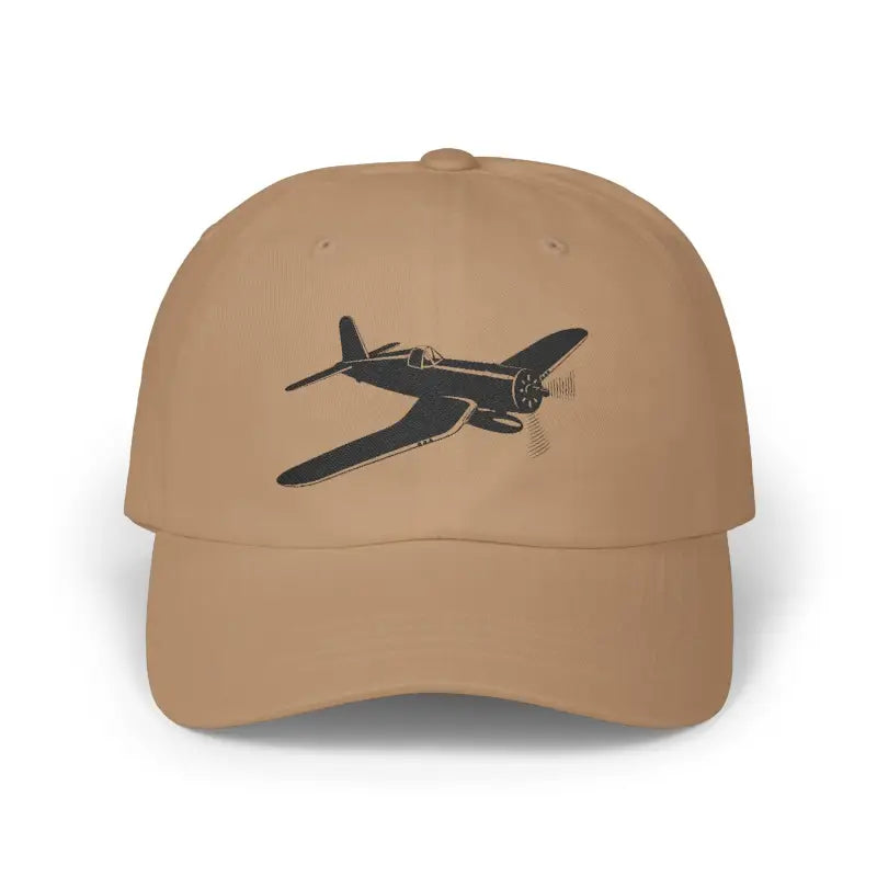 F4U Bent Wing Warbird Fighter of the Pacific- Black - Hats - Pilot gifts - WWII warbird t-shirt
