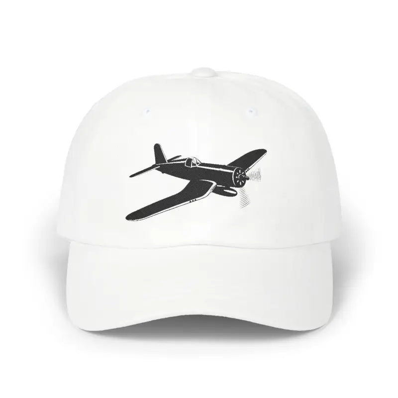 F4U Bent Wing Warbird Fighter of the Pacific- Black - Hats - Pilot gifts - WWII warbird t-shirt