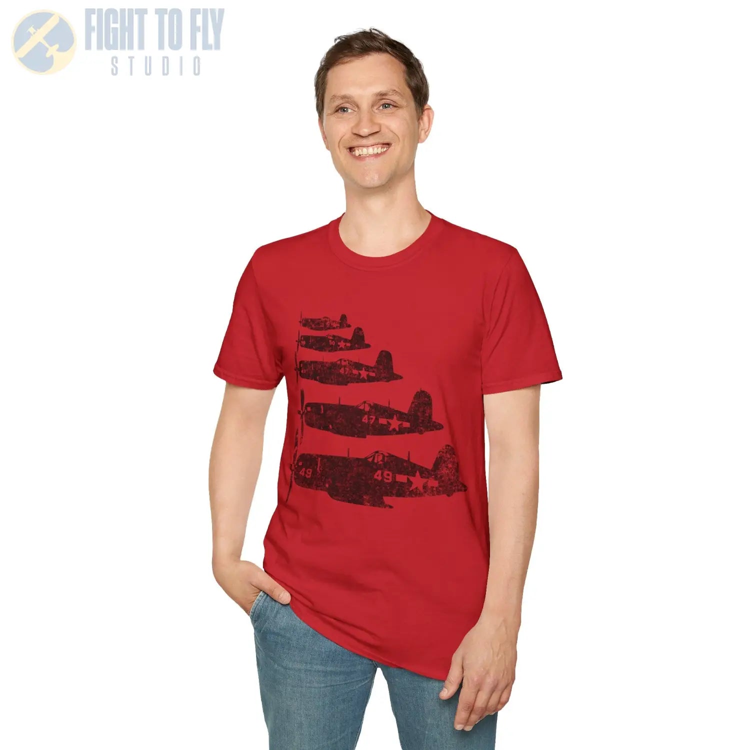F4U Corsair “Element Flight” WWII T-Shirt - Pilot gifts - warbird t-shirt
