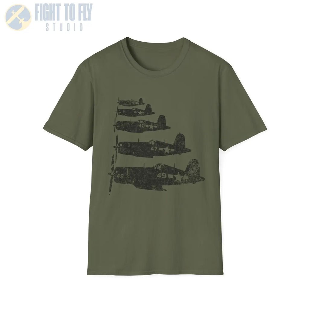 F4U Corsair “Element Flight” WWII T-Shirt - Pilot gifts - warbird t-shirt