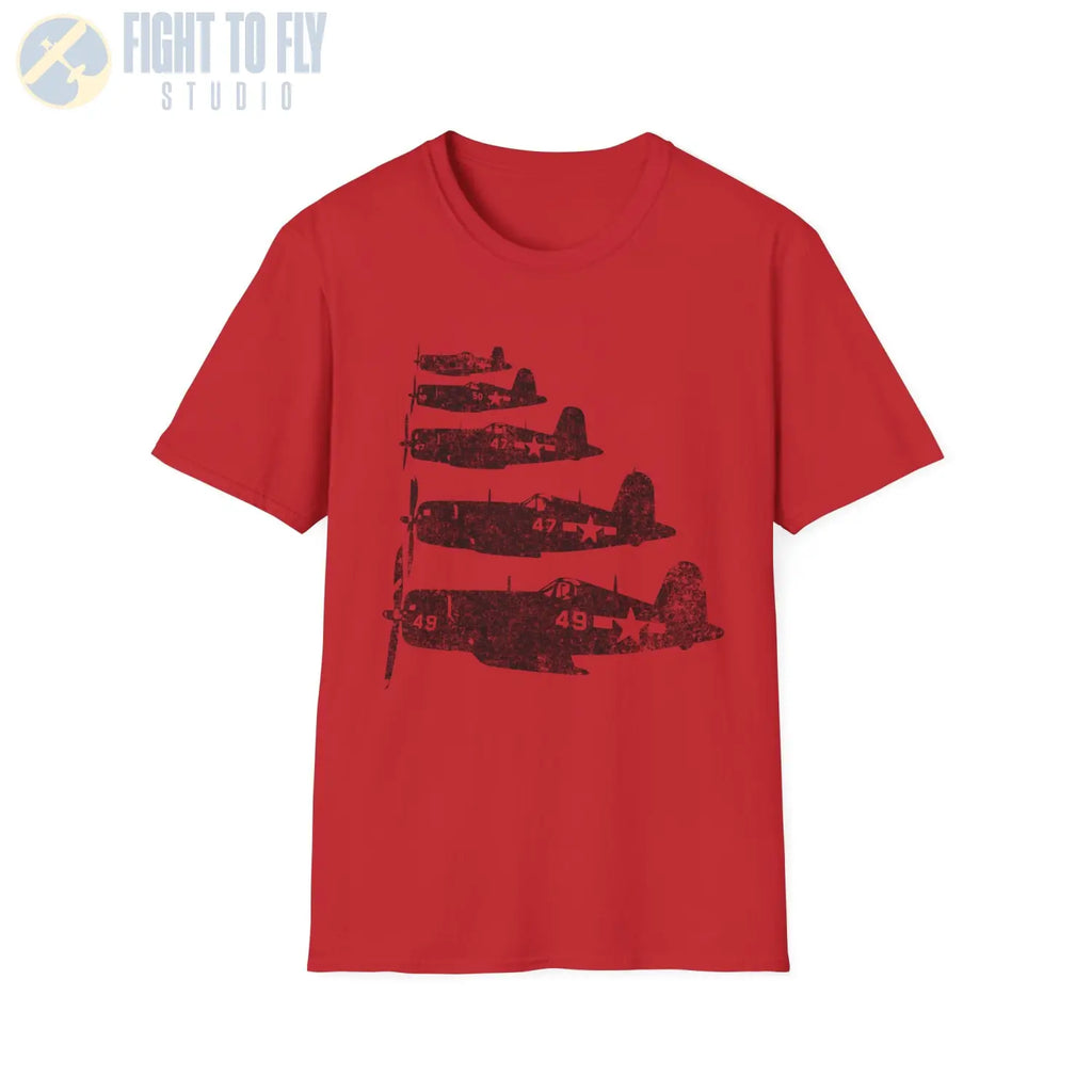 F4U Corsair “Element Flight” WWII T-Shirt - Pilot gifts - warbird t-shirt