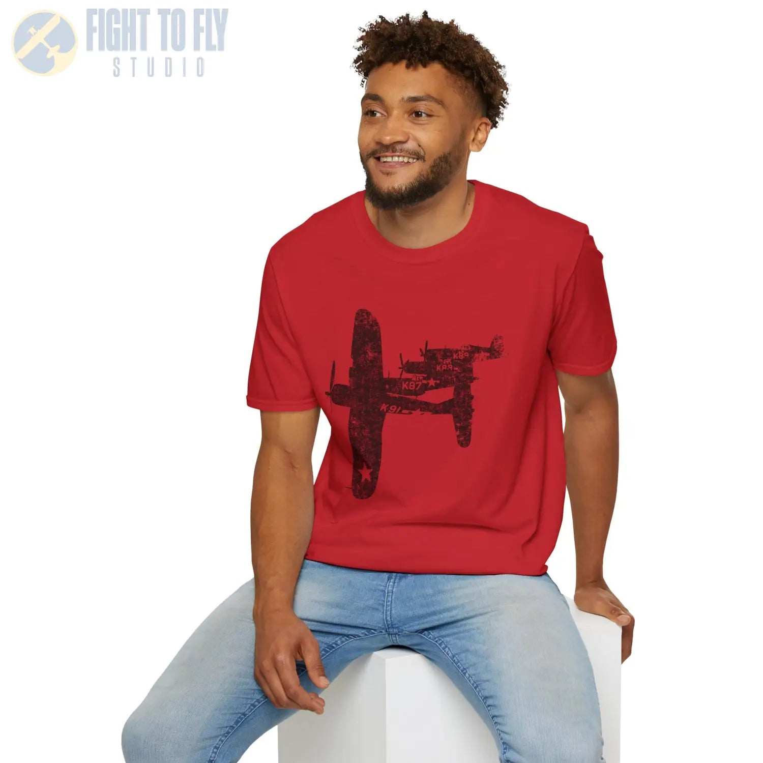 F4U Corsair “Four in Formation” WWII T-Shirt - Pilot gifts - warbird t-shirt