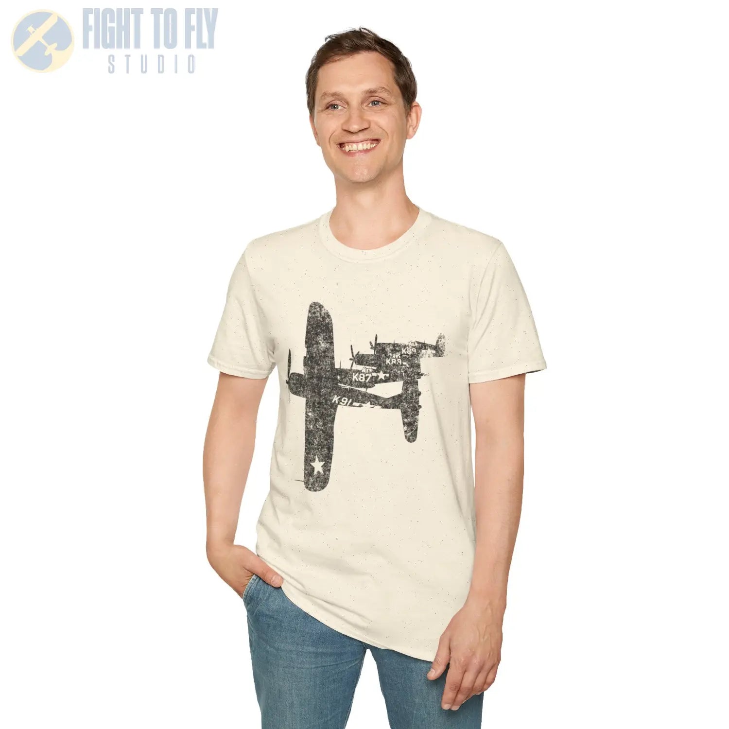 F4U Corsair “Four in Formation” WWII T-Shirt - Pilot gifts - warbird t-shirt