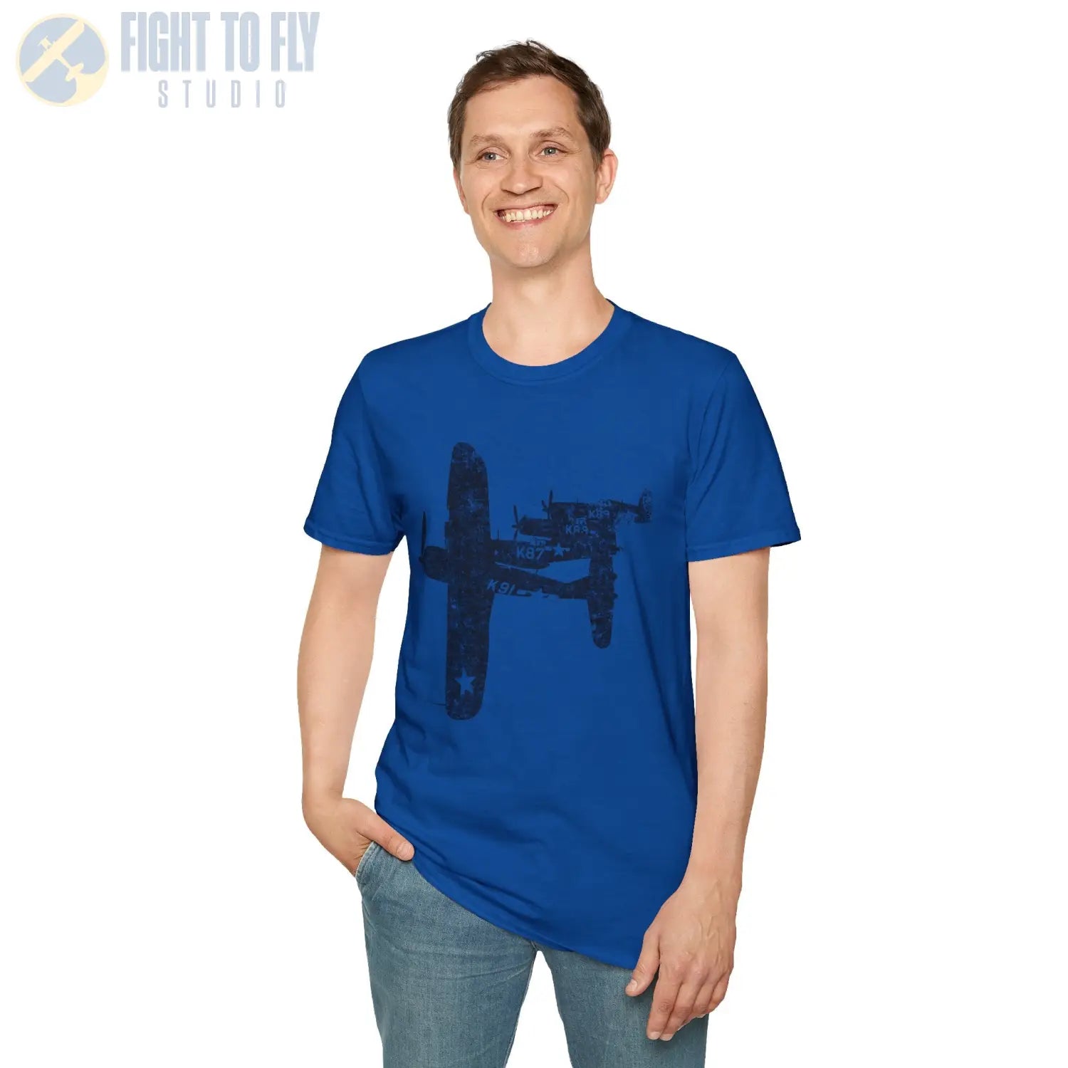 F4U Corsair “Four in Formation” WWII T-Shirt - Pilot gifts - warbird t-shirt