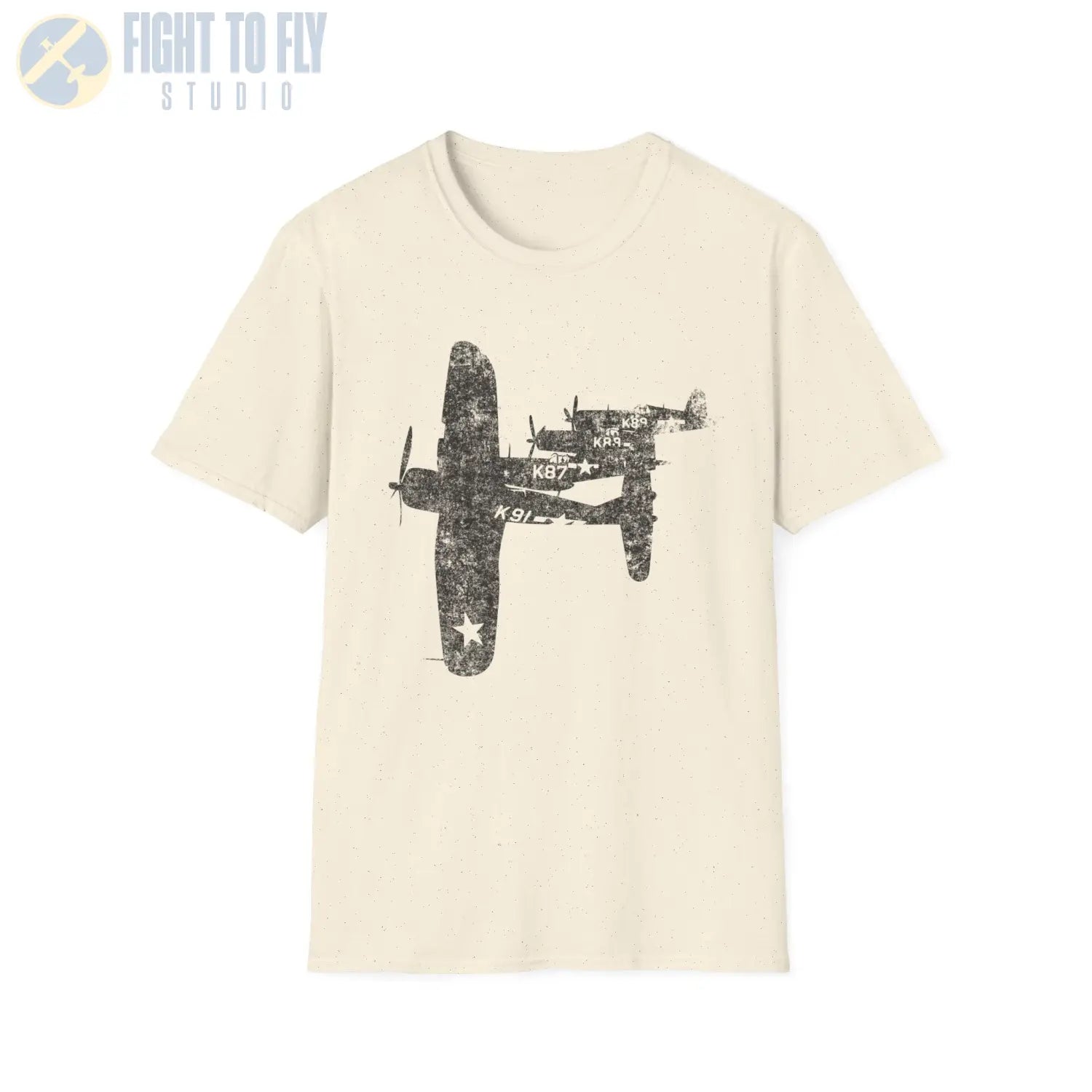 F4U Corsair “Four in Formation” WWII T-Shirt - Pilot gifts - warbird t-shirt