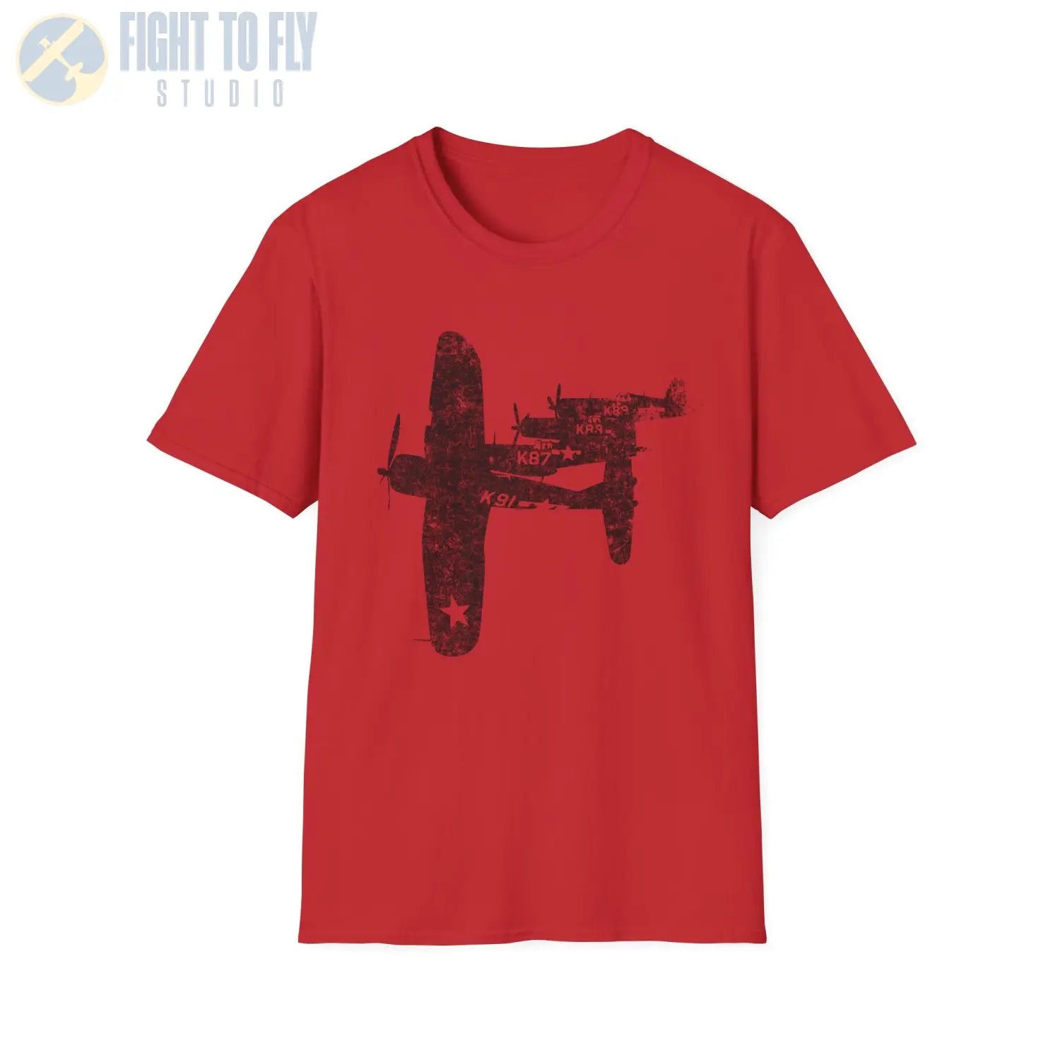 F4U Corsair “Four in Formation” WWII T-Shirt - Pilot gifts - warbird t-shirt