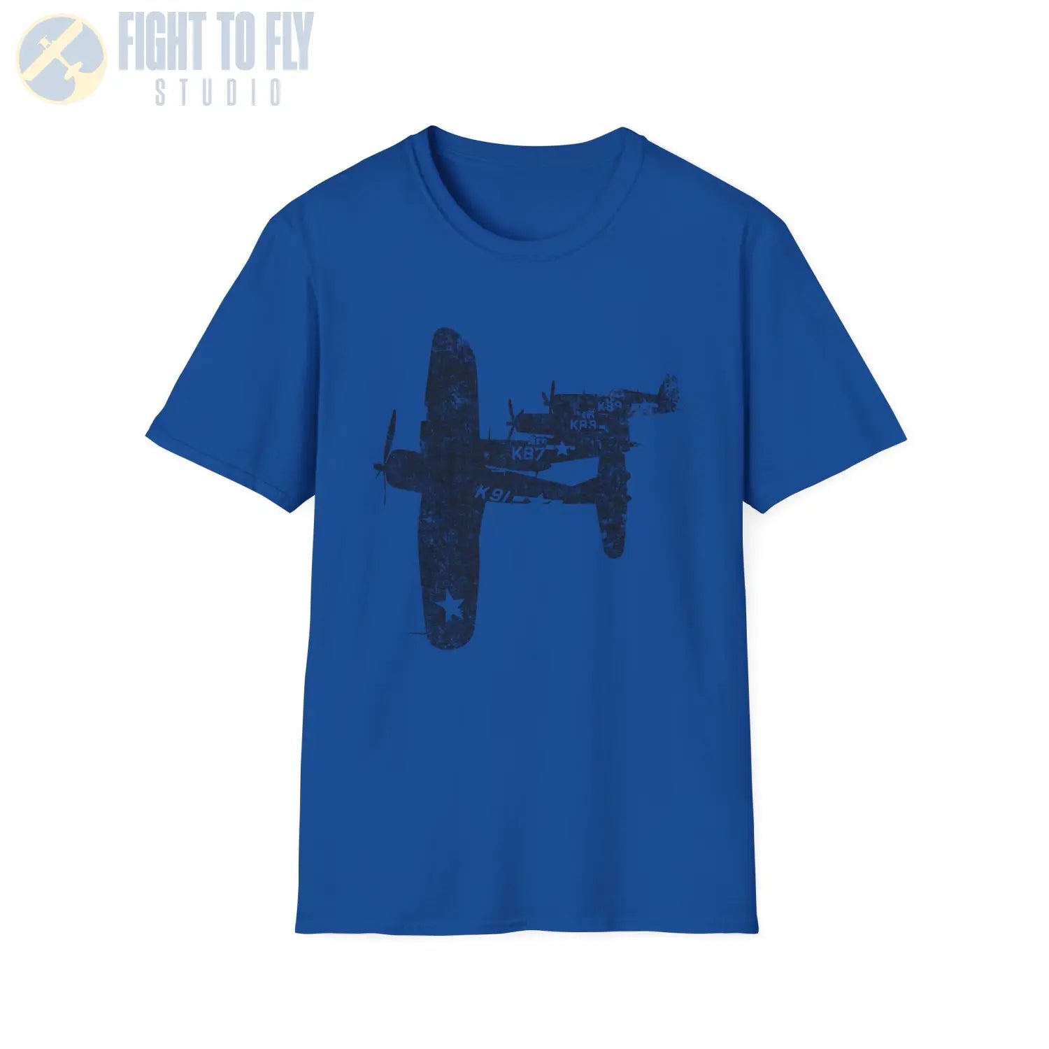 F4U Corsair “Four in Formation” WWII T-Shirt - Pilot gifts - warbird t-shirt